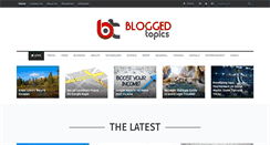 Desktop Screenshot of bloggedtopics.com