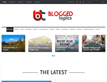 Tablet Screenshot of bloggedtopics.com